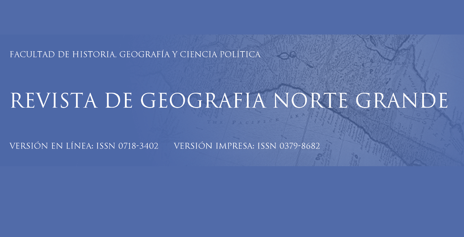 Revista Geografía Norte Grande, publica su nuevo número 81