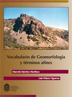 portada libro vocabulario geomorfologia